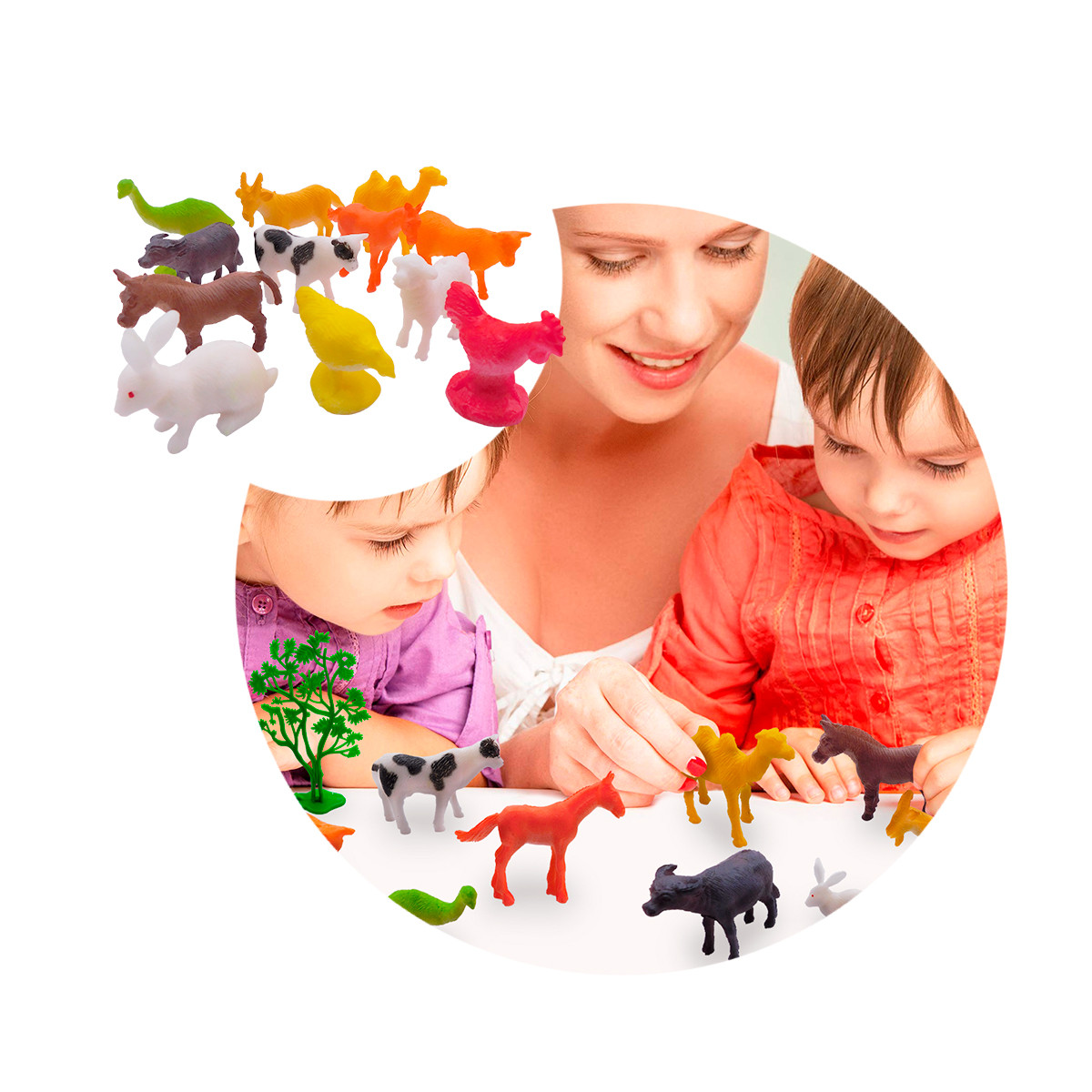 Miniatura 4 de Set Animales Granja X12 GM1911-118